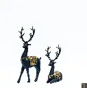 B_G Deer set of 2 ....webp