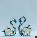 Blue and White Diamond Swan Set2.webp