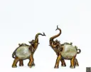 New Brown/ Caramel Elephant Set